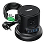 Uncaged Ergonomics Retractable Cube 6' Extension Cord, 4-Outlet, 18 AWG, Black (RC-BLACK)~#|#~9785193A-68DA-4E8A-B6034B5D964B7F1F_sc7