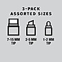 Excello Global Products Washable Chalk Markers, Assorted Tips, White, 3/Pack (EGP-HD-0511-S)~#|#~978573B3-1DB7-4666-A21EC3718D4C6FE1_sc7