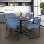 Regency 36-inch Training & Hospitality Round Shape Laminate Table with 4 Chairs, Blue (TB36RNDGY44BE)~#|#~9787062F-DED0-40F8-9D93ED68D1039A84_sc7
