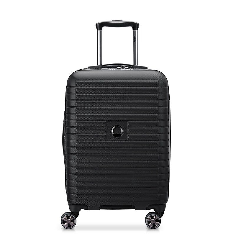 Delsey Paris Cruise 3.0 20" Hardside Carry-On Suitcase, 4-Wheeled Spinner, TSA Checkpoint Friendly, Black (40287980500) image 1