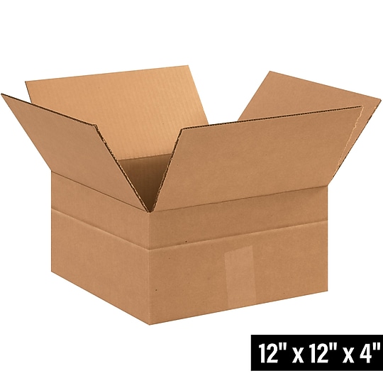 12" x 12" x 4" Multi-Depth Shipping Boxes, 32 ECT, 25/Bundle (MD12124)~#|#~9788B29D-E8B9-44E7-B1F8118B29949E99_sc7