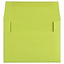 JAM Paper A6 Booklet Envelope 4 3/4" x 6 1/2", Ultra Lime Green, 100/Pack (52610d)~#|#~978D0454-A215-45C6-9B20417A4283EA22_sc7