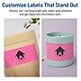 Avery Laser/Inkjet Rectangle Multipurpose Labels, 3" x 6", Bright Pink, 30/Pack (94249)~#|#~978F1DCA-9177-4046-8BEAB83406040435_sc7