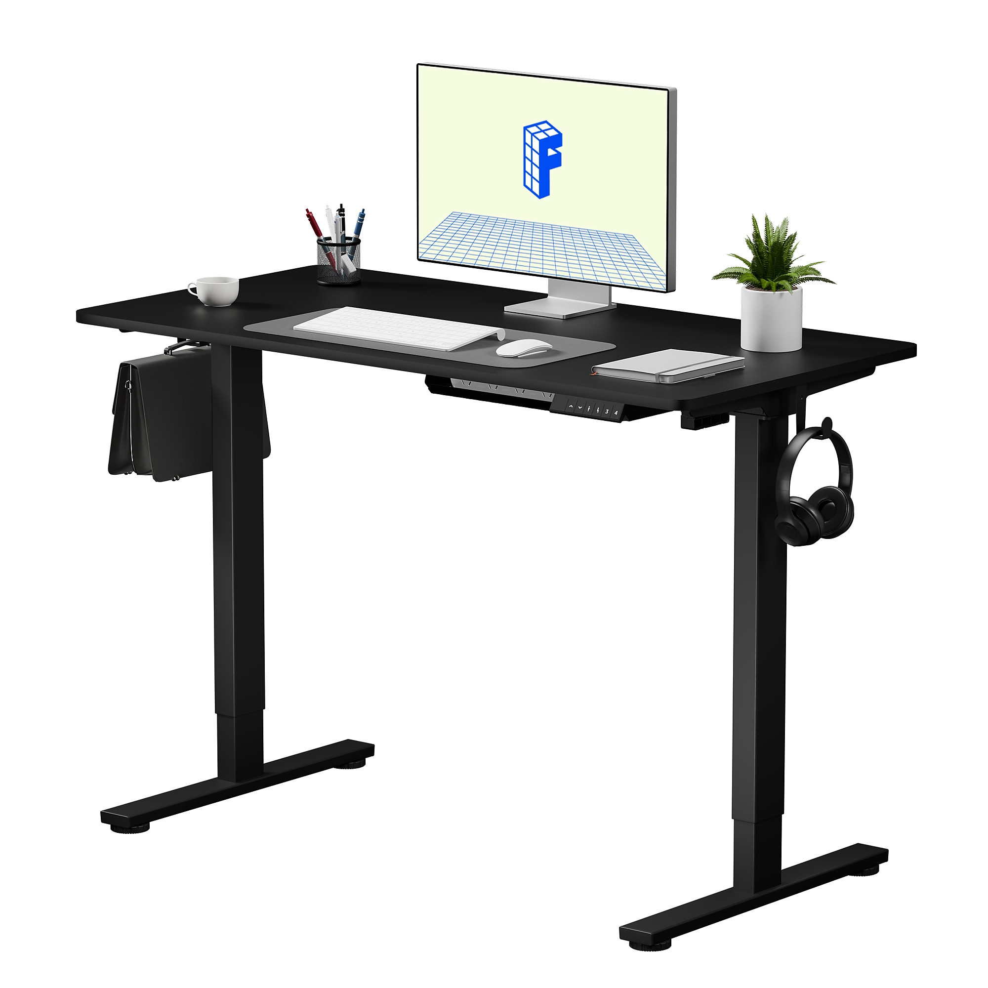 Flexispot EZ2 48″W Electric Adjustable Standing Desk, Black (EZ2B-E) Sansujyuku sansujyuku.com
