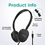 VentureX K22 3.5mm Kids Learning Stereo Phone & Computer Headphone, Black (VHPK22)~#|#~97935E7D-A4A5-41FF-93809274EB946222_sc7