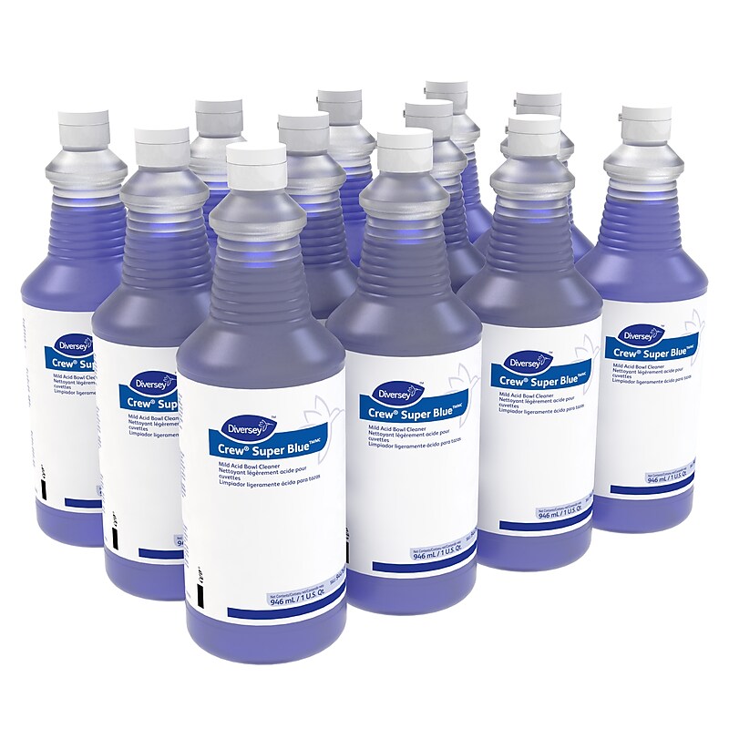 Crew Super Blue Spray Mild Acid Bowl Cleaner, Citrus Scent, 32 oz., 12/Carton (94476081) image 1