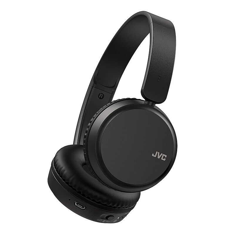 JVC Wireless On-Ear Foldable Headphones, Bluetooth, Black (JVCHAS36WB) image 1