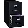 Lorell 2-Drawer Vertical File with Lock, Black, Letter, 28 3/8"H x 15"W x 25"D (LLR60653)~#|#~97A249ED-978F-44FC-831245E744242C31_sc7