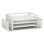 Mind Reader Metal Front Loading Letter Tray, White (4TSIDE2-WHT)~#|#~97A72A2E-8819-43A2-94F5B87C478C20C4_sc7