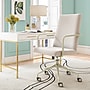 Elle Decor Giselle Fabric Computer and Desk Chair, Cream/Gold (CHR10058D)~#|#~97AAEE46-4B0B-4BC8-A0115B0597A7978A_sc7
