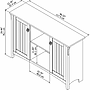Bush Furniture Salinas Accent Storage Cabinet with Doors, Cape Cod Gray (SAS147CG-03)~#|#~97B51F2E-6F98-4281-89B4D8B591C3D752_sc7