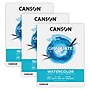 Canson Graduate 9" x 12" Watercolor Pad, 20 Sheets/Book, 3/Bundle (MCX525008003-3)~#|#~97B87857-F5F2-49DD-8BB311F49BC148C5_sc7
