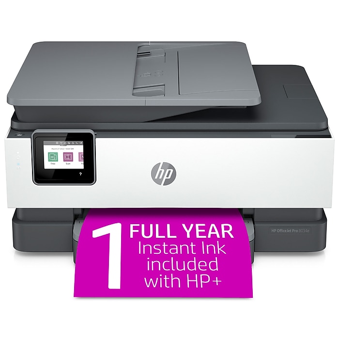 staples.com | HP OfficeJet Pro 8034e Wireless Color All-in-One Printer