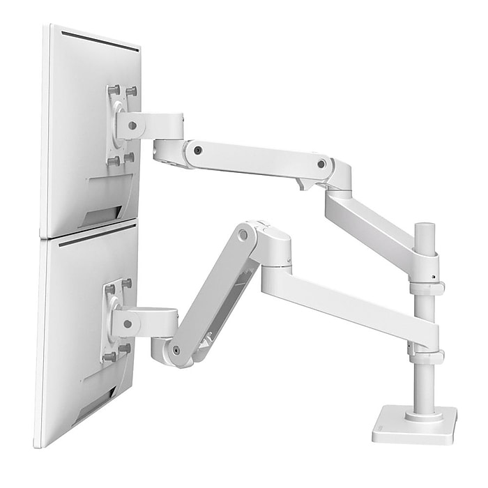Ergotron LX Pro Adjustable Dual Stacking Desk Monitor Arm, Up to