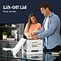 Bankers Box Stor/File Corrugated File Storage Boxes, Lift-Off Lid, Letter/Legal Size, White/Blue, 4/Carton (0070308)~#|#~97C347B7-F135-4146-B5CB5F9B38F1EFA9_sc7