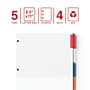 Staples Insertable Paper Dividers, 5-Tab, Customizable Binder Dividers for Office & School~#|#~97C8666A-D982-4509-8C52DAA1FFF113CF_sc7