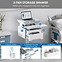 Mount-It! MedHub Mobile Medical Cart Workstation with Drawers and Locking Caster Wheels, White/Grey (MI-16004)~#|#~97C92EE6-3288-43AF-8CADA2B13E87004F_sc7