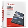 Staples 1 1/2" 3-Ring View Binder, D-Ring, White (55409/26438)~#|#~97CB754C-0495-469D-BD5298126F496D19_sc7