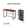 Eureka Ergonomic 43"W Computer Desk, Teak (CD006)~#|#~97CC3469-77CA-4C59-BDD18E6CB9E77729_sc7