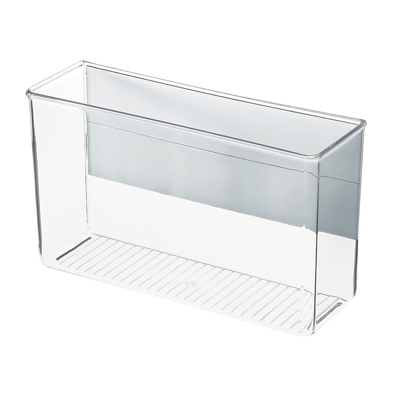 iDESIGN Large Plastic Magnetic Storage Bin, Clear (62005) image 1
