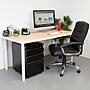 Mount-It! 3-Drawer Mobile File Cabinet, Letter & Legal Size, Lockable, 23.72"H x 14.7"W x 18.11"D, Black (MI-941B)~#|#~97D3DD75-2EAB-4CEF-AF2EF5F73A4D193A_sc7