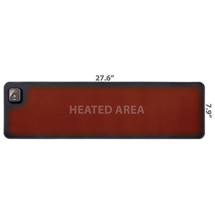 Victor Technology Heetz Heated Foam Non-Skid Desk Pad, Black