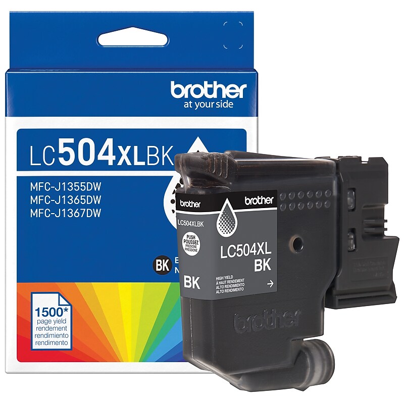 Brother LC504XL Black High Yield Ink Cartridge (LC504XLBKS) image 1