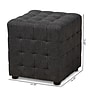 Baxton Studio Elladio Fabric Ottoman, Charcoal, 2/Set (156-2P-9298-HT)~#|#~97D92F19-A174-4D0F-99E072C2F033ABC7_sc7