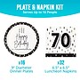 Say Hooray! Golden Wishes Birthday Props Paper Plates and Napkins Set, Multicolor, 48/Pack (DTC9506E702G)~#|#~97DAEF3C-FA3B-4BBE-BE152EA59F2D588E_sc7