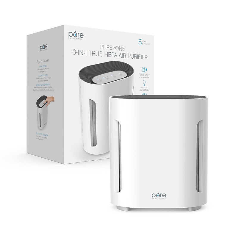Pure Enrichment True HEPA Air Purifier with UV-C Light for Medium-Sized Rooms (PEAIRPLG-RT) image 1