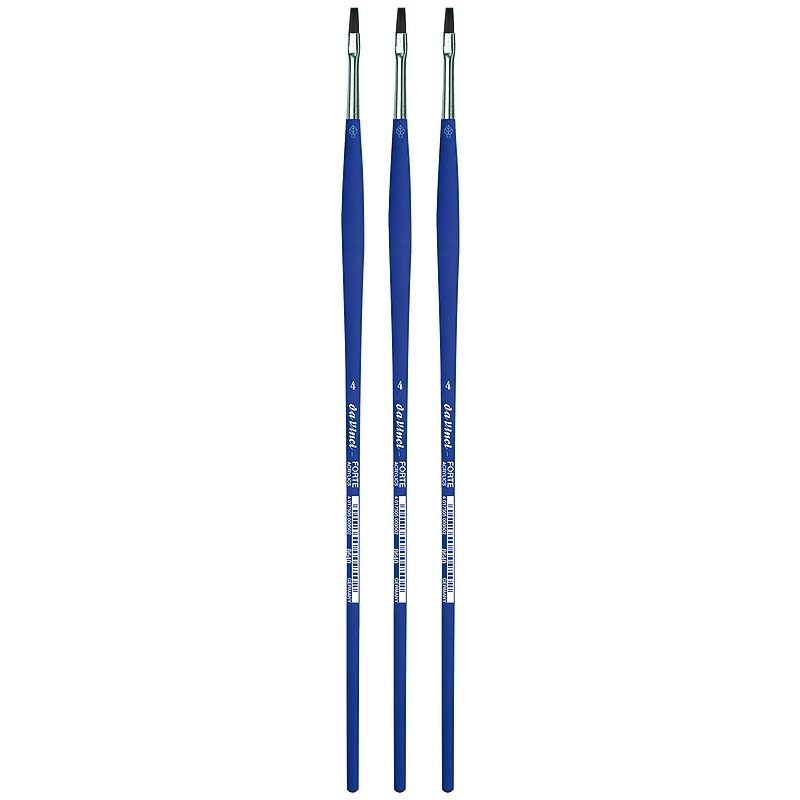 da Vinci FORTE-Acrylics Oil and Acrylic Synthetic Student Brushes, 3 /Pack (DVXVA86404-3) image 1