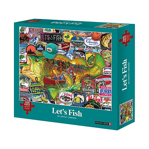 Willow Creek Let's Fish 1000Piece Jigsaw Puzzle (48734) Staples