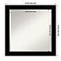 Amanti Art Brushed Black Beveled Bathroom Wall Mirror, 23.5" x 23.5", Black (A42678100282)~#|#~97DFDBC1-BDFA-4A35-A750DDF0A5D361EE_sc7
