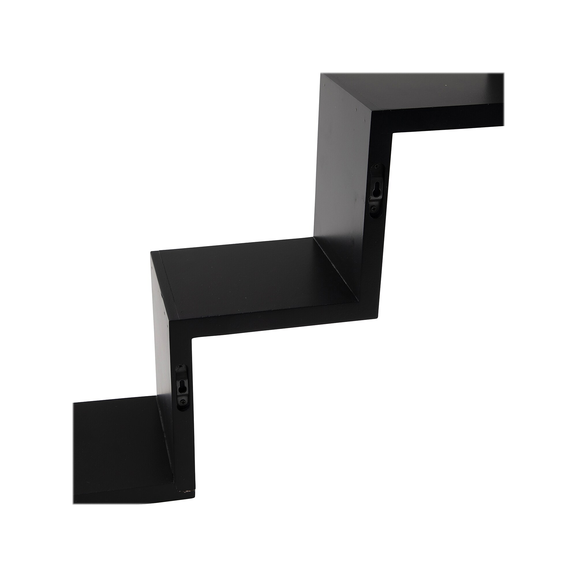 V-Light 3-Shelf Wall-Mounted Ladder-Style Unit, 17.25″, Black (VW161006B) Sansujyuku sansujyuku.com