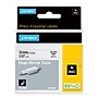 DYMO Rhino Industrial 18055 Heat-Shrink Tube Label Maker Tape, 1/2" x 5', Black on White (18055)~#|#~97E0E1B7-0DFA-42E8-A00D8DA001B249BE_sc7