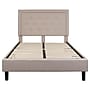 Flash Furniture Roxbury Tufted Upholstered Platform Bed in Beige Fabric, Full (SLBK5FB)~#|#~97E22720-7458-485D-85A8F413A2DF0869_sc7