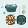Bentgo Glass All-in-One Salad Container, 5-Compartment, Sea, 61 oz. (BGLSLPT-FLSE)~#|#~97E31B4A-0F2B-4C19-BDAD06D106C7410A_sc7