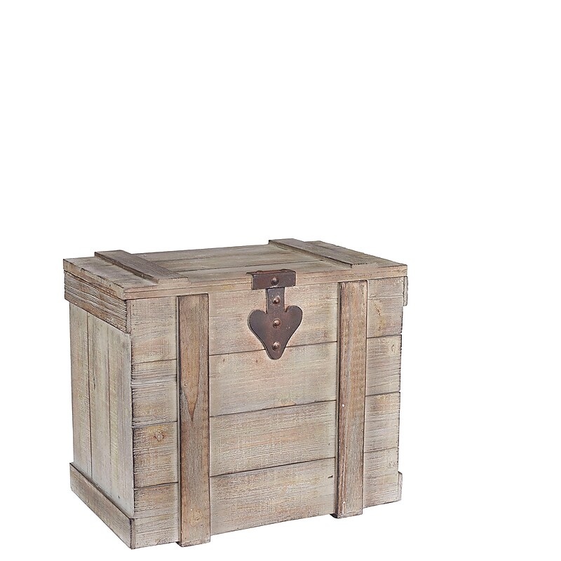Household Essentials Antiqued Decorative Trunk (HH9537-1) image 1