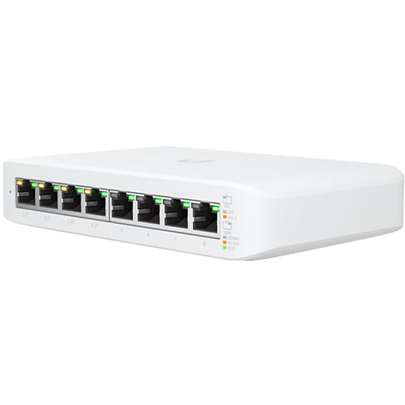 Ubiquiti Switch Lite 8-Port PoE Switch, White (USW-LITE-8-POE) image 1