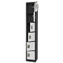AdirOffice 72" 6-Tier Black and White Storage Locker, 4/Pack (ADI629-206-B-W-PKG-4)~#|#~97FBA006-8D87-4DB8-800C4D28070CF08A_sc7
