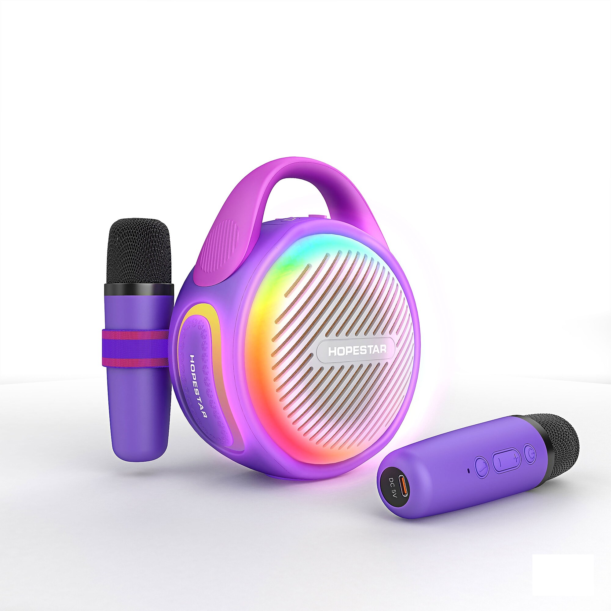 Worryfree Gadgets Hopestar Wireless Bluetooth Mini 20W Portable Speaker with Two Microphones, Water Resistant, Purple (WS10-PPL) Simolary simolary.com