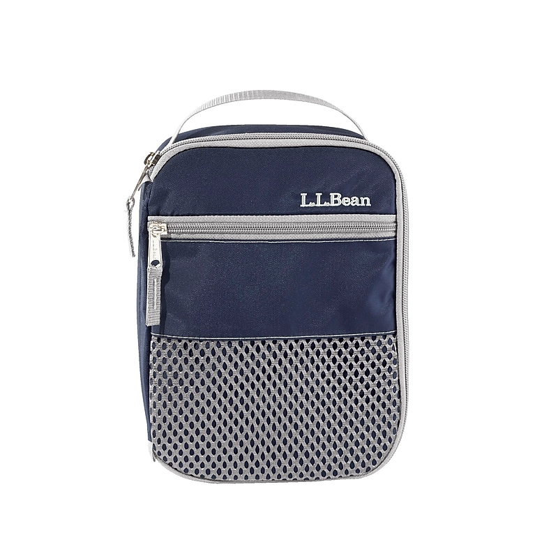 L.L.Bean Insulated Lunch Bag, 3-Compartment, Navy, 150 oz. (0KPU121000) image 1