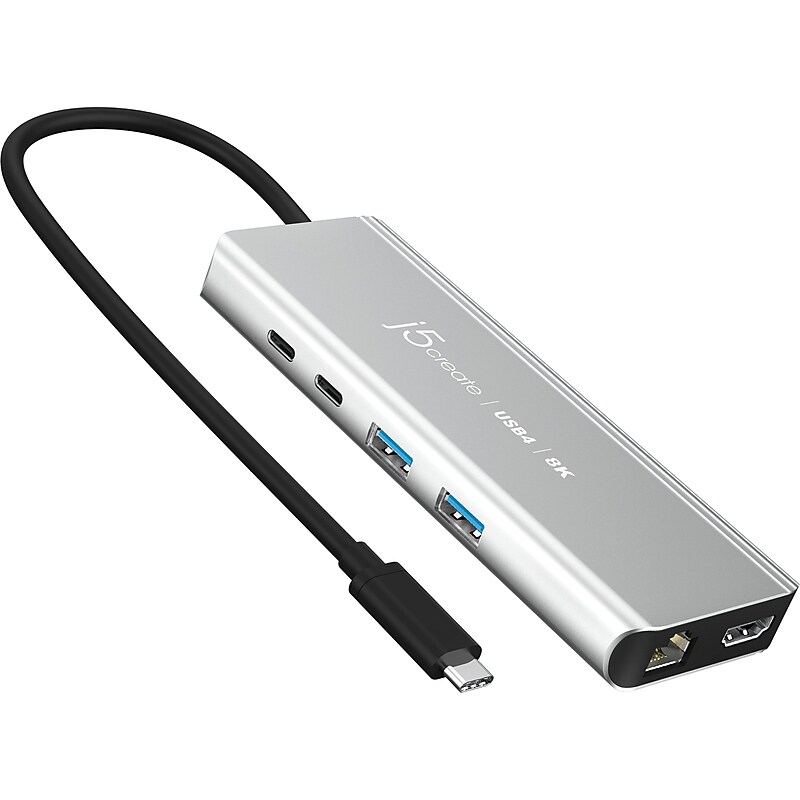 j5create 6-Port USB-C Hub, Space Gray (JCD403) image 1