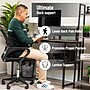 Mind Reader Memory Foam Lumbar Support Pillow with Air-Cloud Technology, Black (BACKSAM-BLK)~#|#~9804F3E1-80F8-46AE-9FE1D3DF17E3D0EC_sc7