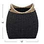 Household Essentials Woven Storage Wicker Basket with Handles, Black (ML-7214)~#|#~980511F9-D5F4-43C0-823DB6CA2BCFD6F7_sc7