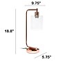 Lalia Home Studio Loft Modern Iron Desk Lamp, 18.8", with USB Port, Polished Rose Gold (LHD-2002-RG)~#|#~98061871-BC3F-44B8-AC01A0F053116006_sc7