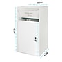 Alpine Industries Wood Trash Can, 40 Gallon, White (476-WHI)~#|#~9806E8B1-28F2-40FC-86D2019B4F5E5A7A_sc7