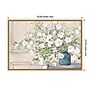 Amanti Art White Bouquet by Julia Purinton Framed Canvas Wall Art Print, 33" x 23" (A42675526803)~#|#~980B28B7-EED5-4F18-A5CFC86AA4E8954C_sc7