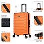 InUSA Trend 24" Hardside Suitcase, 4-Wheeled Spinner, TSA Checkpoint Friendly, Orange (IUTRE00M-ORA)~#|#~980C386E-5103-4A19-A6A8E4C2052E749B_sc7
