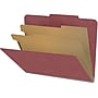Medical Arts Press Pressboard Classification Folder, 2 Dividers, 2" Expansion, Letter Size, Dark Red, 10/Box~#|#~980D7389-1BD3-4DEF-88F6075C125A01DC_sc7
